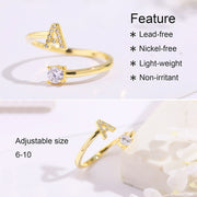 Open Letter Name Rings - Personalized and Stylish Accessories with Customized Initials