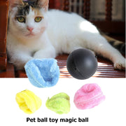 "Magic Rolling Ball Toy: Stimulating play for your pet, encouraging exercise and entertainment with its captivating and unpredictable movements."