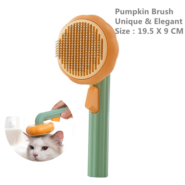 "Pet Pumpkin Brush: Groom your pet in style with this adorable pumpkin-shaped brush, making grooming sessions enjoyable for both you and your furry friend."