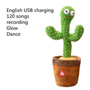 "Adorable dancing cactus toy with vibrant colors and lively movements, bringing joy and entertainment to children with its playful antics."