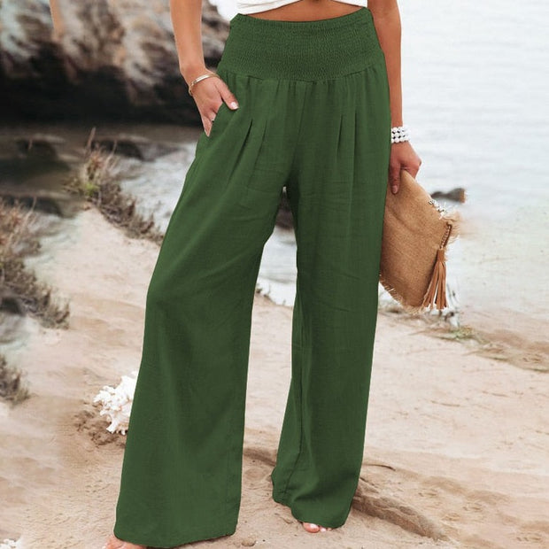 Casual Wide Leg Pants - Comfortable and Stylish Bottoms for Effortless Everyday Wear. Elevate Your Look with Relaxed Fit and Versatile Design.