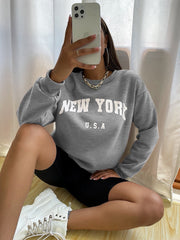 Women Letter Print Sweatshirts - Sara closet