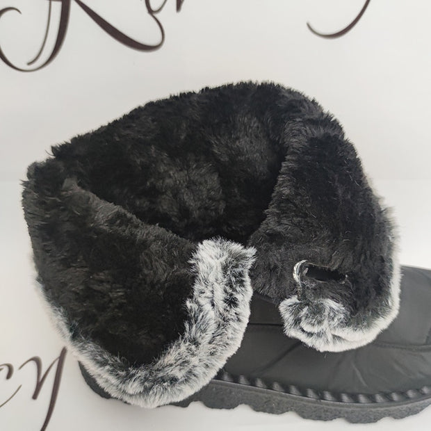 Cozy and Fashionable Women's Plush Snow Boots