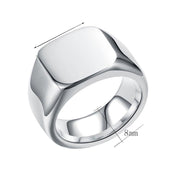 Rock punk wedding band ring crafted from stainless steel, featuring a round shape with a metal design. Surface width as specified, perfect for adding edgy style to your look.