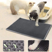 "Waterproof Pet Litter Mat: Keep your floors clean and dry with this waterproof mat designed to trap litter and prevent messes."