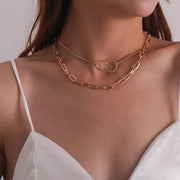 Multilayered Interlocking Necklace - Sara closet