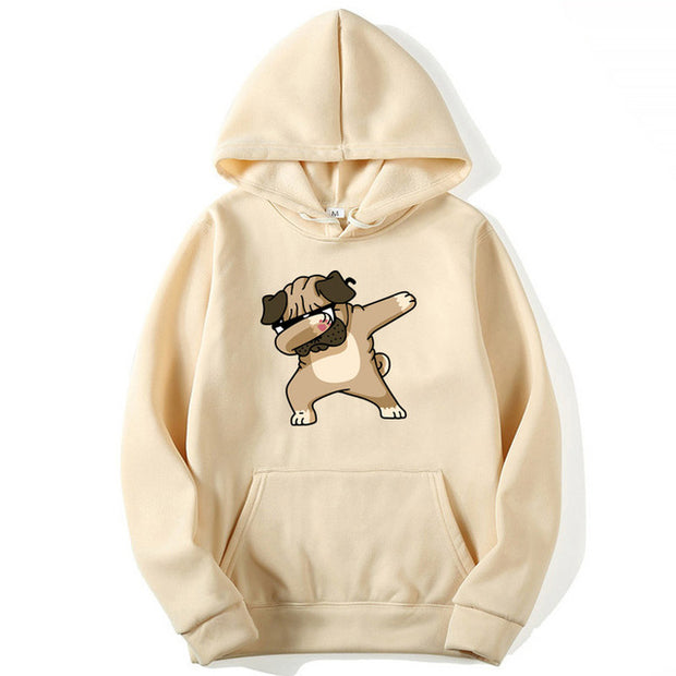 Men's Pug Print Hoodies - Sara closet