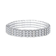 Crystal stretch shine bracelets featuring sparkling crystals in an easy-to-wear stretch design, perfect for adding a touch of glamour and shine to any outfit. Suitable for both casual and formal occasions.