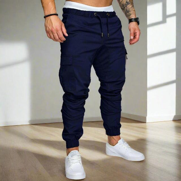 Hip hop harem trousers, blending urban style with comfort. Featuring a drop crotch and relaxed fit, these trousers are perfect for streetwear fashion and casual outings.