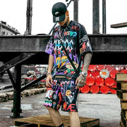 Graffiti Cartoon Printed Suits - Sara closet