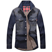 Men's Cowboy Denim Shirt - Sara closet