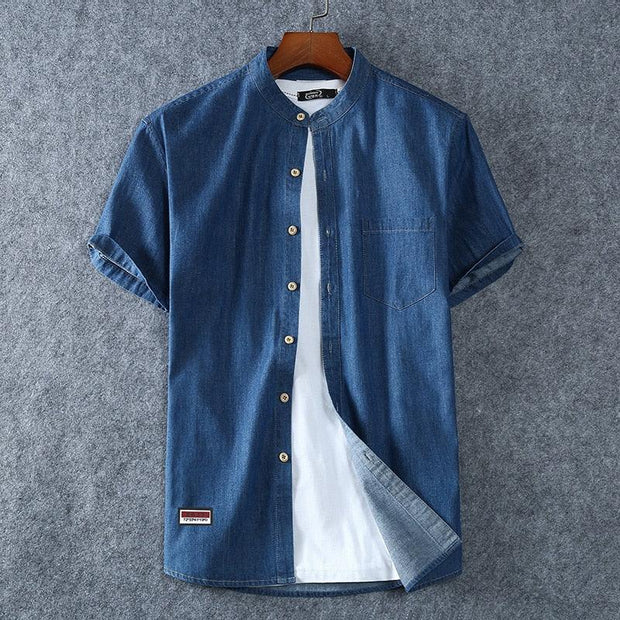 Men Denim Cotton Shirt - Sara closet