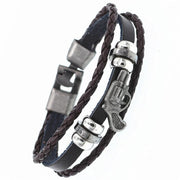 Braided Leather Bracelets - Sara closet