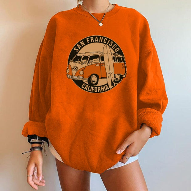 Women's Drop-shoulder Sweatshirt - Sara closet