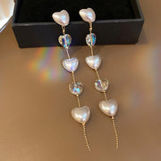 Pearl Tassel Earrings - Sara closet
