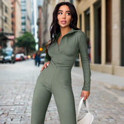 Slim Fitness Jumpsuit - Sleek and Functional Activewear for Workout Performance