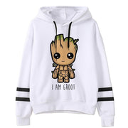 Baby Groot Print Hoodie - Sara closet