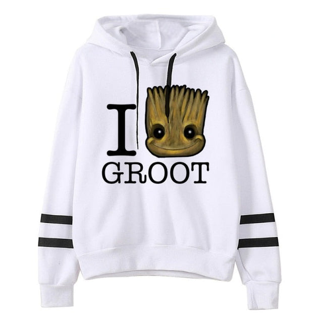 Baby Groot Print Hoodie - Sara closet