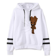 Baby Groot Print Hoodie - Sara closet