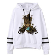 Baby Groot Print Hoodie - Sara closet