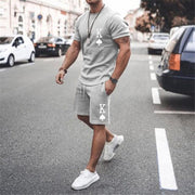 Men's casual clothing set, offering comfort and style for everyday wear. This versatile ensemble includes a variety of mix-and-match pieces, perfect for creating effortless and laid-back looks.