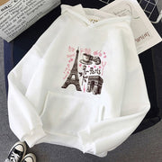 Eiffel Tower Print Sweatshirt - Sara closet