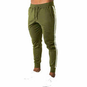 Tight Stripe Jogging Trousers - Sara closet
