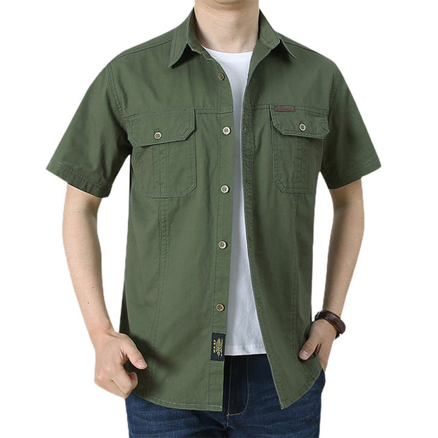 Men Military Casual Shirts - Sara closet