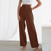 High Waist Wide Leg Pants - Sara closet